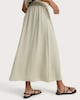 image 1 of F&F Smocked Waist Co-ord Midi Skirt in Green