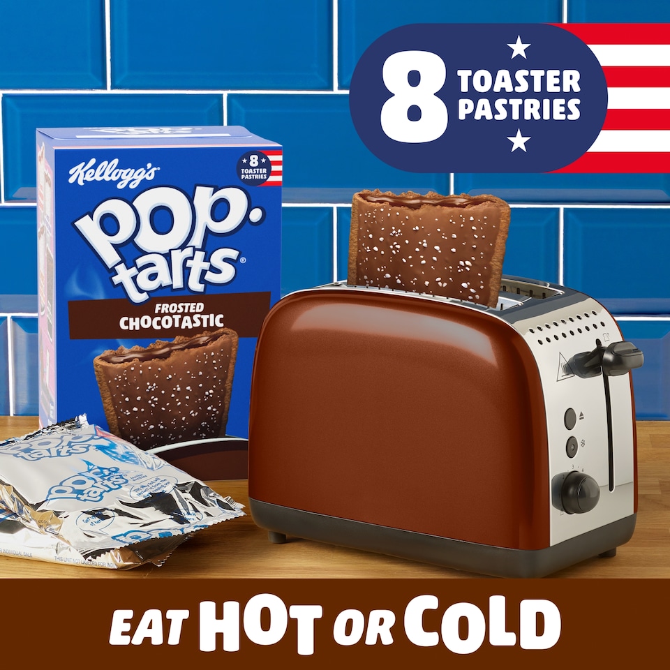 image 1 of Kellogg's Pop Tarts Choctastic Pastry Snacks 8x48g