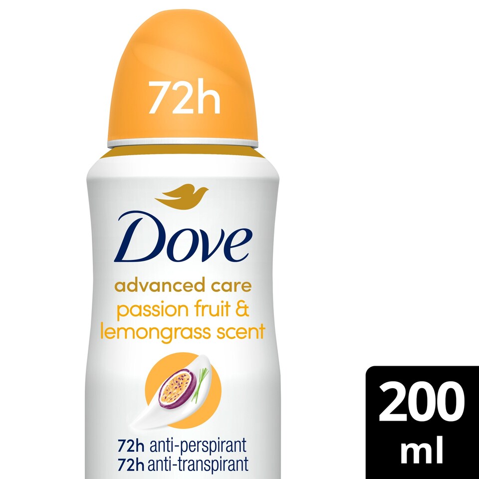 image 1 of Dove Women Go Fresh Passion Fruit 72h Advanced Care Antiperspirant Deodorant 200ml