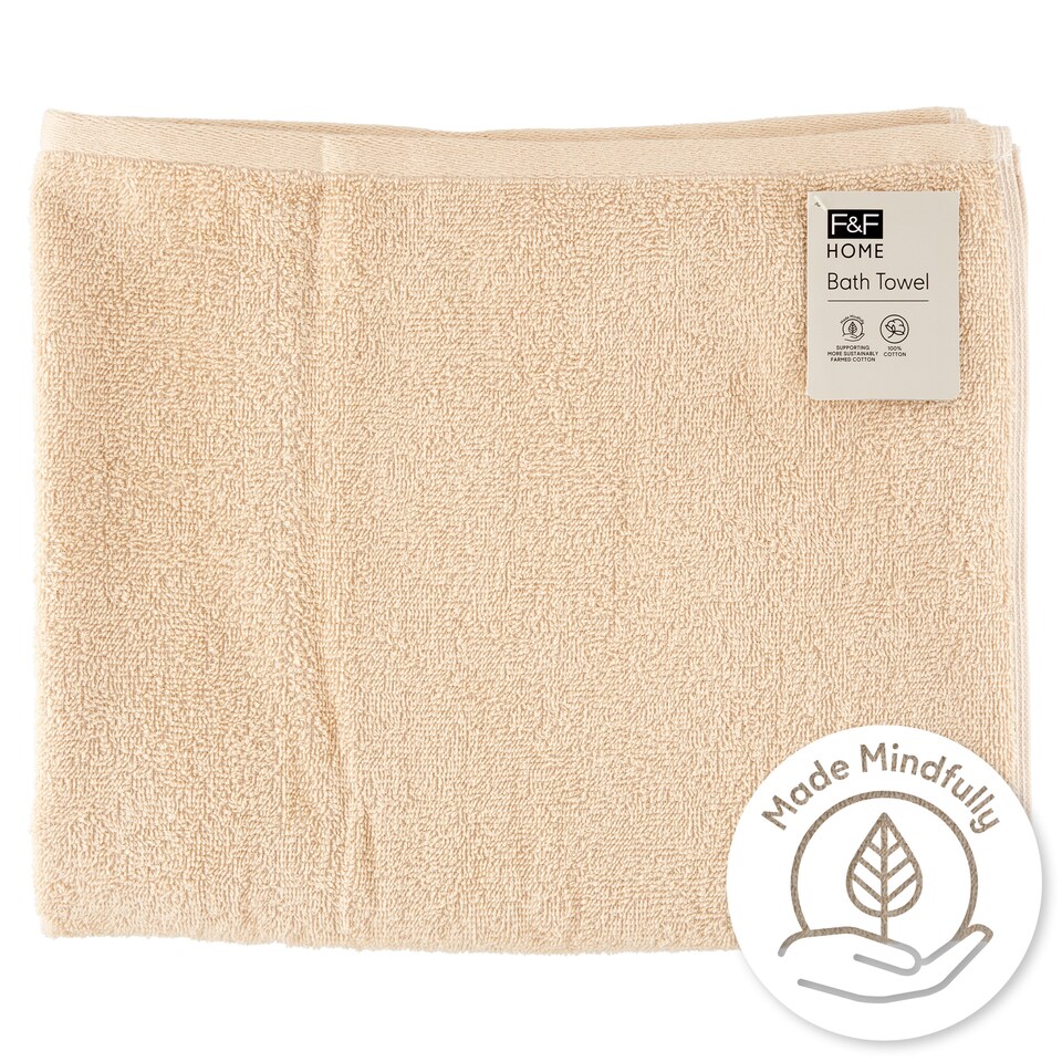 F&F Home Taupe Basic törülköző 70 cm x 120 cm