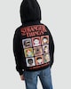 image 1 of Stranger Things Cotton Rich Hoodie in Black