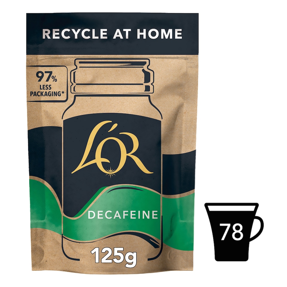image 1 of L'OR Decaf Paper Refill Instant Coffee 125G