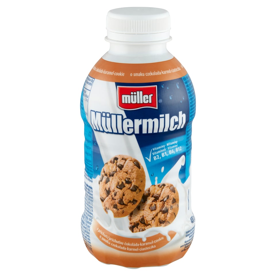 Müller Müllermilch csokoládé-karamell-keksz ízű zsírszegény tejital 400 g