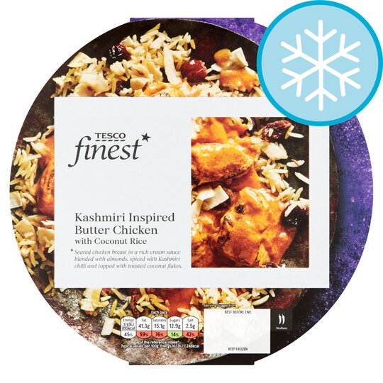 Tesco Finest Kashmiri Butter Chicken With Coconut Rice 400G Tesco