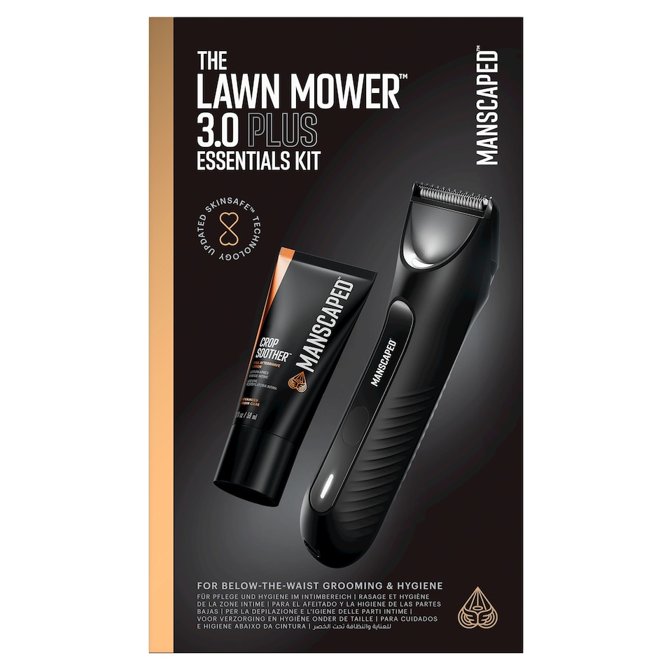 Manscaped The Lawn Mower 3.0 Plus Essentials Kit, Electric Body Hair Trimmer Shaving Set