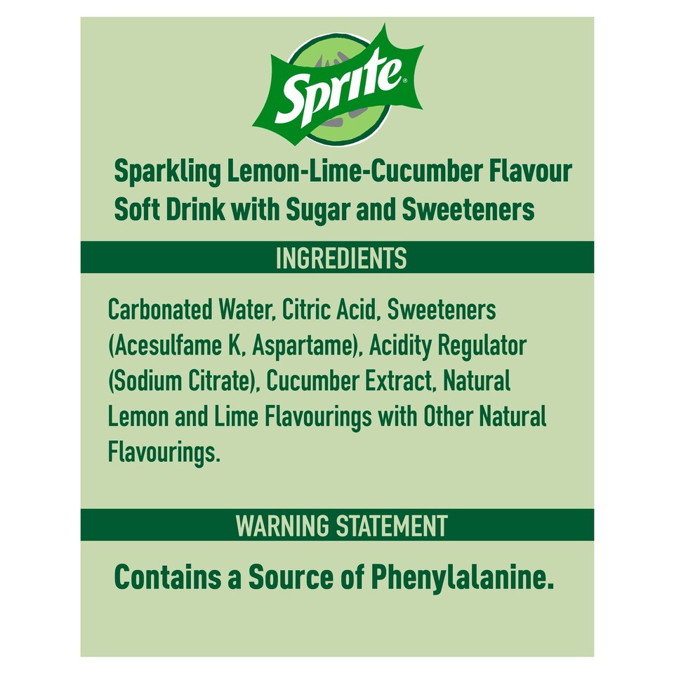 image 1 of Sprite Cucumber 6x330ml