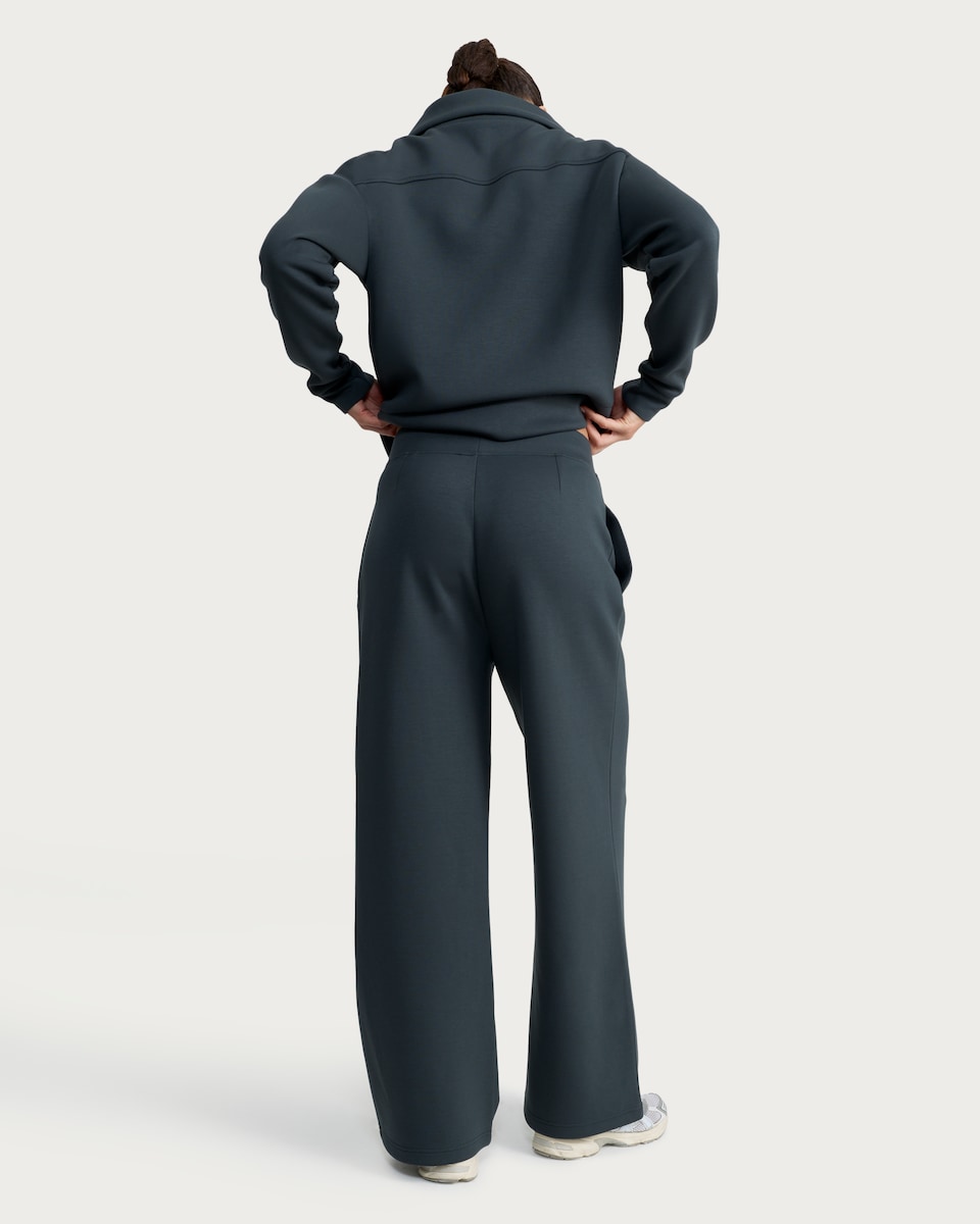 image 1 of F&F Active AFTERCLASS Wide Leg Co-ord Joggers in Green