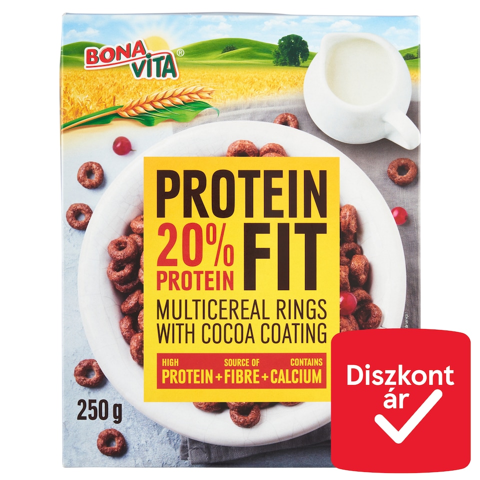image 1 of Bona Vita Protein Cereal Rings with Cocoa 250 g