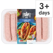 Tesco Fire Pit 14 Jumbo Pork Sausages 1Kg