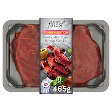 Tesco Finest Smoky Miso Style Rump Steaks 465G