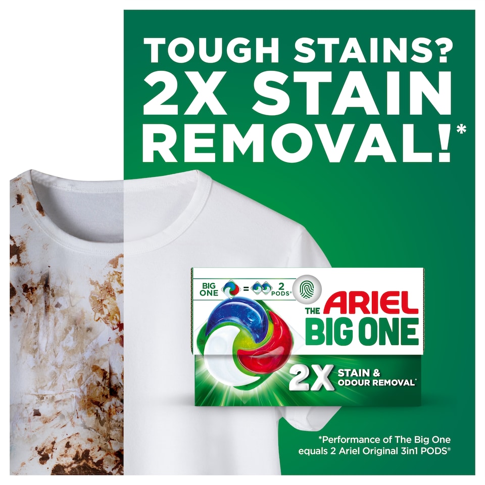 image 1 of Ariel The Big One Original Washing Liquid Pods 21 washes 762.3g