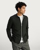 image 3 of The F&F Edit Knitted Pocket Front Zip Up Collared Jacket in Khaki