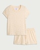 image 4 of F&F Textured Lemon Print Short Pyjama Set in Multi Yellow