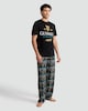 image 2 of Guinness Extra Stout Print T-Shirt and Bottoms Pyjamas in Black
