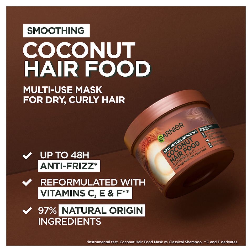 image 1 of Garnier Ultimate Blends Hair Food Coconut 3in1 Mask 400ml