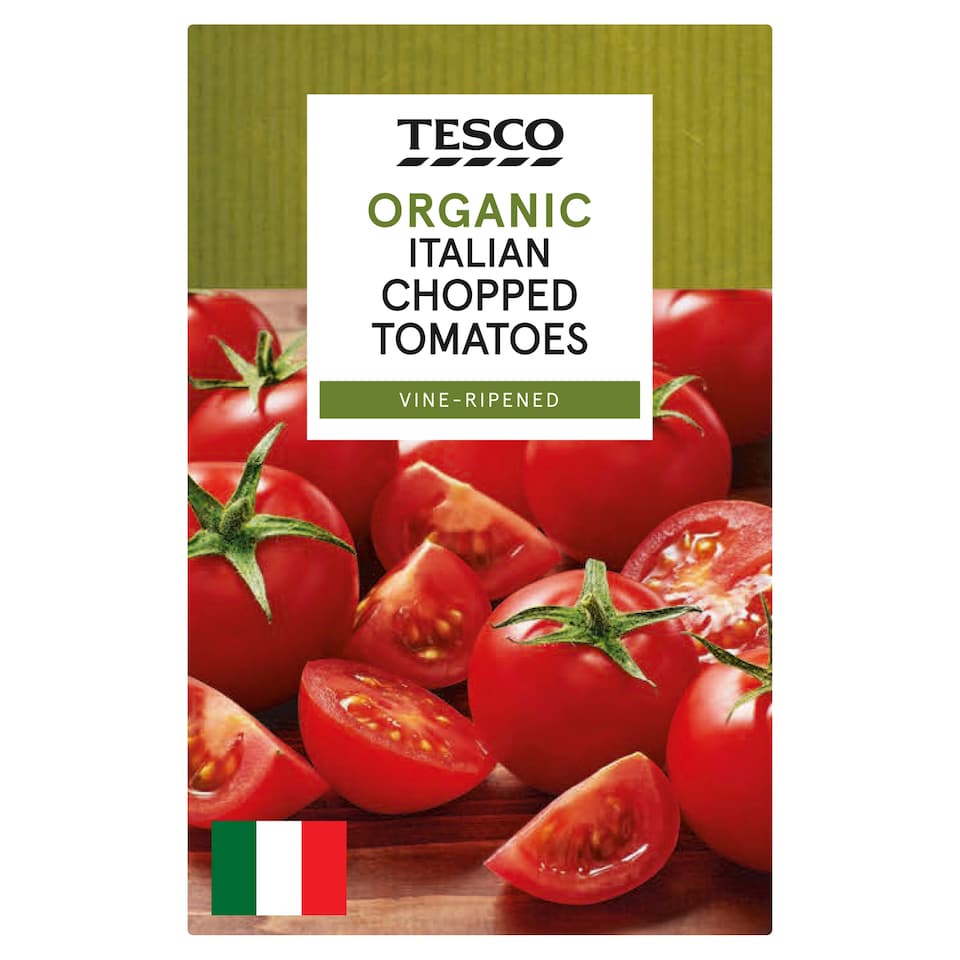 Tesco Organic Italian Chopped Tomatoes 390G