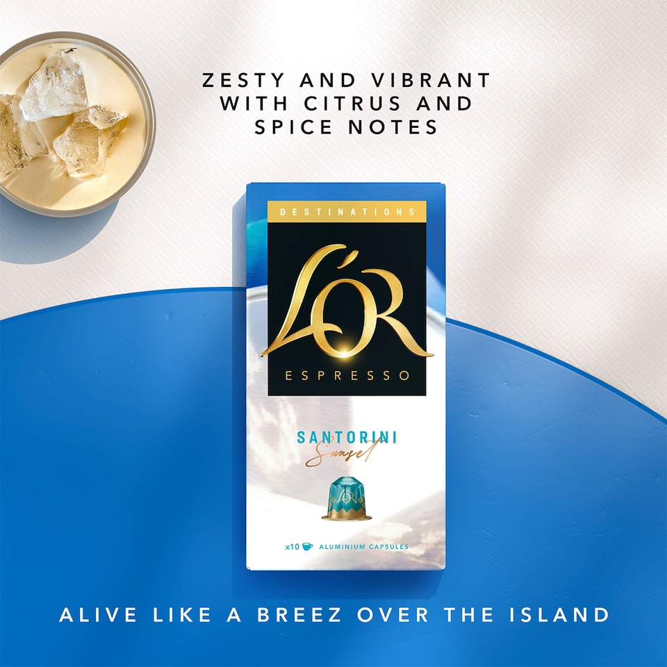 image 1 of L'OR Espresso Destinations Santorini 10 Capsules 52g