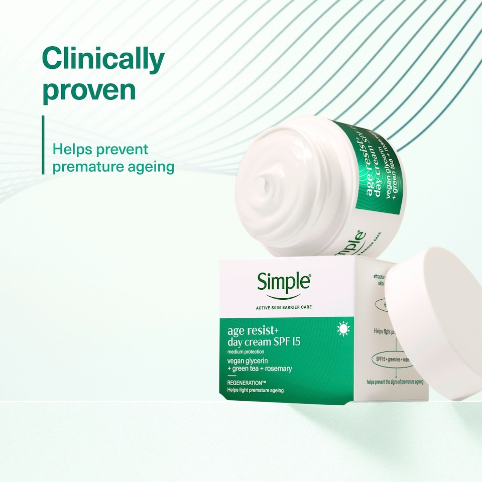 image 1 of Simple Age Resist+ Day Cream SPF15 50ml