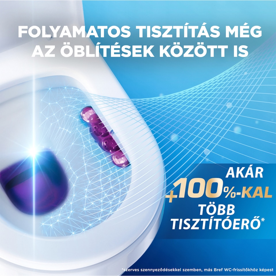 Bref Color Auto Active Lavender WC-frissítő 2 x 50 g  1. kép