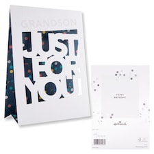 Hallmark Birthday Card Grandson Just For You