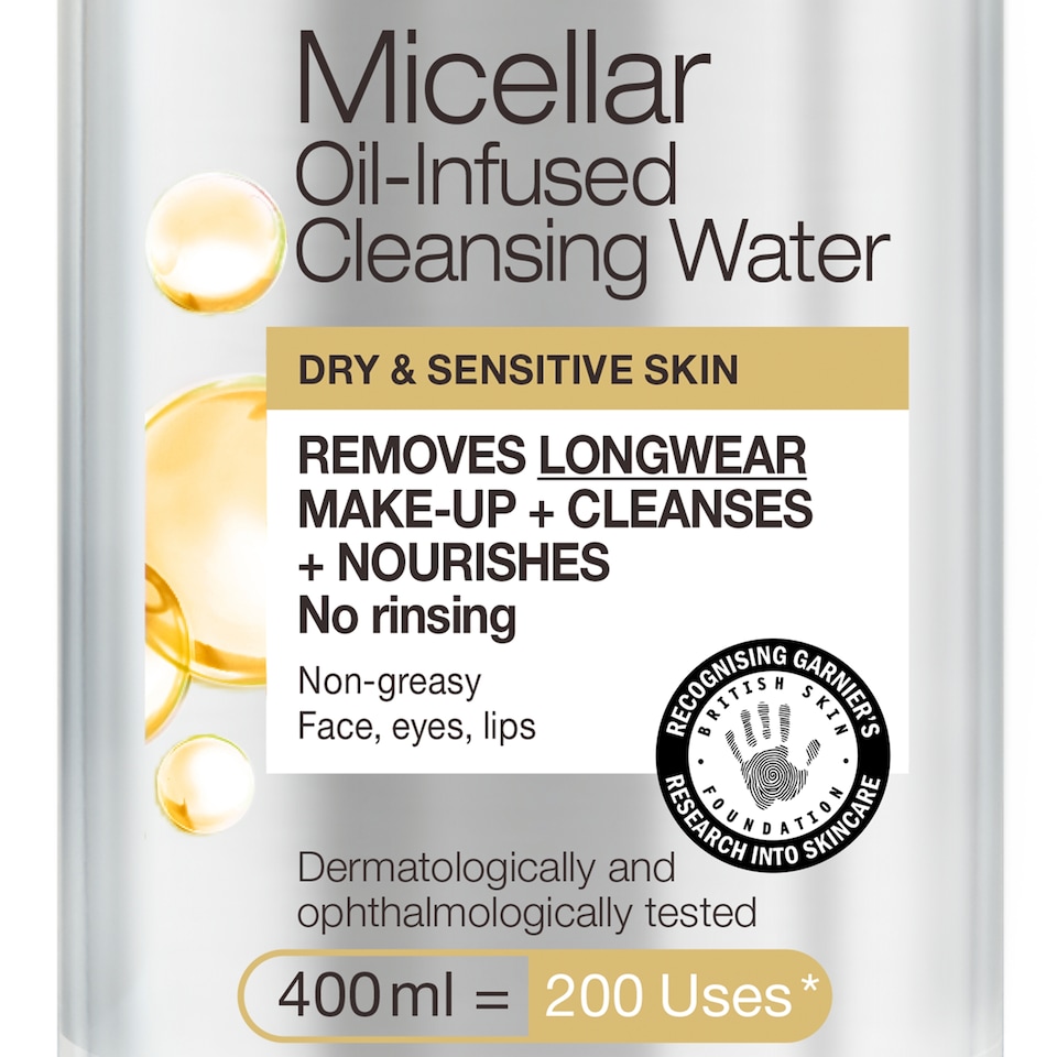 image 1 of Garnier Micellar Water Oil Infused 400Ml