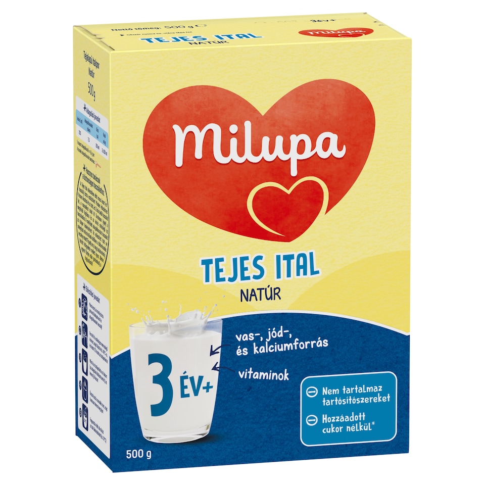 Milupa natúr tejes ital 3 év+ 500 g
