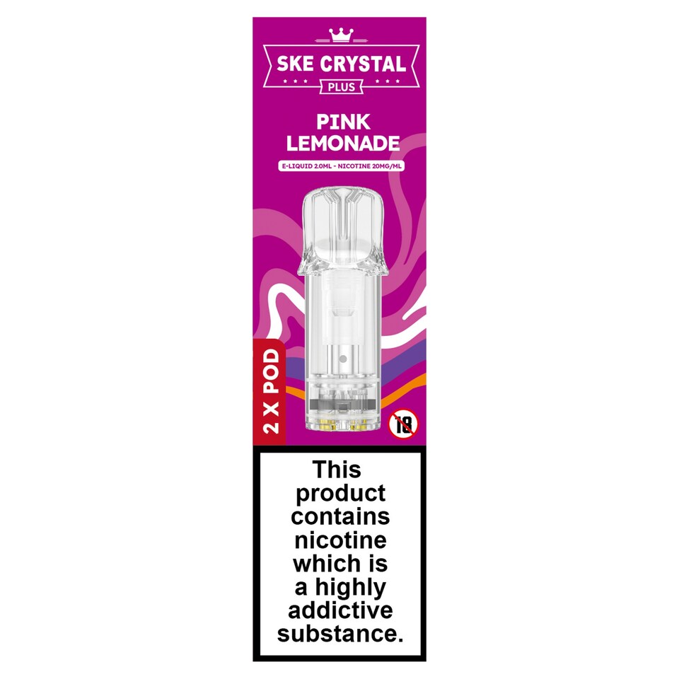SKE Crystal Plus Pink Lemonade 2x PODs 20mg/2ml