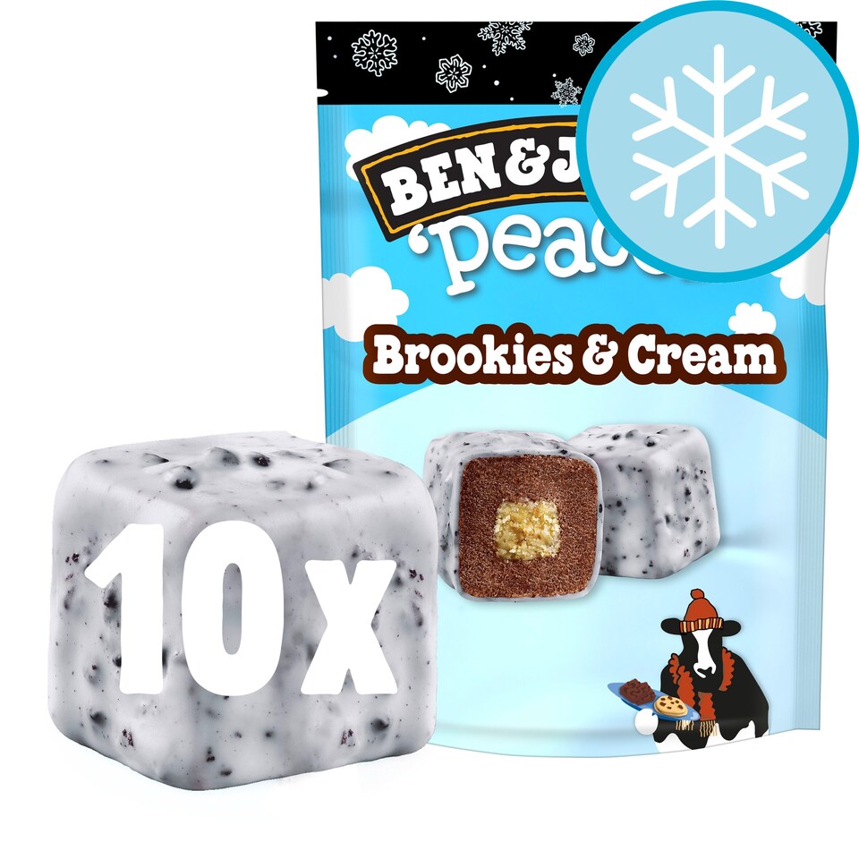 image 1 of Ben & Jerry's Brookies & Cream 'Peaces' 160ml