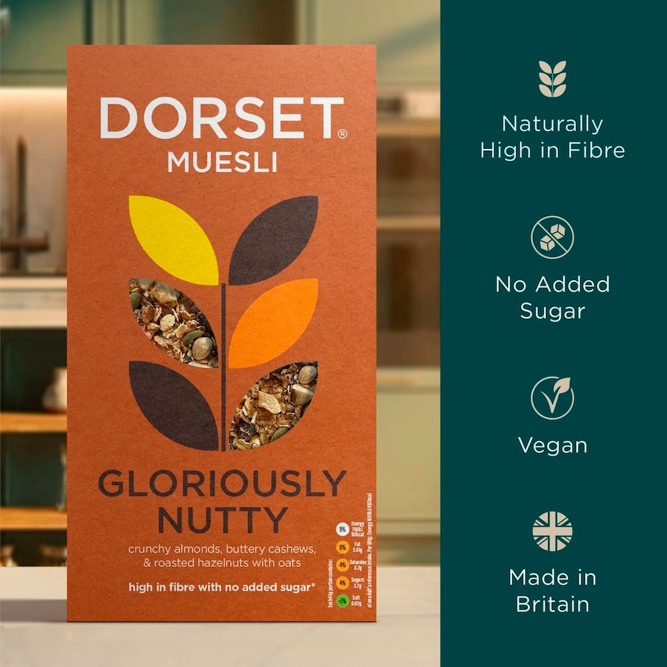 image 1 of Dorset Gloriously Nutty No Added Sugar Muesli 500g