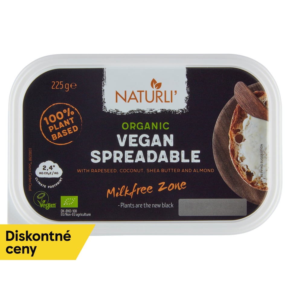 Naturli' Organic Vegan Spreadable 75% 225 g