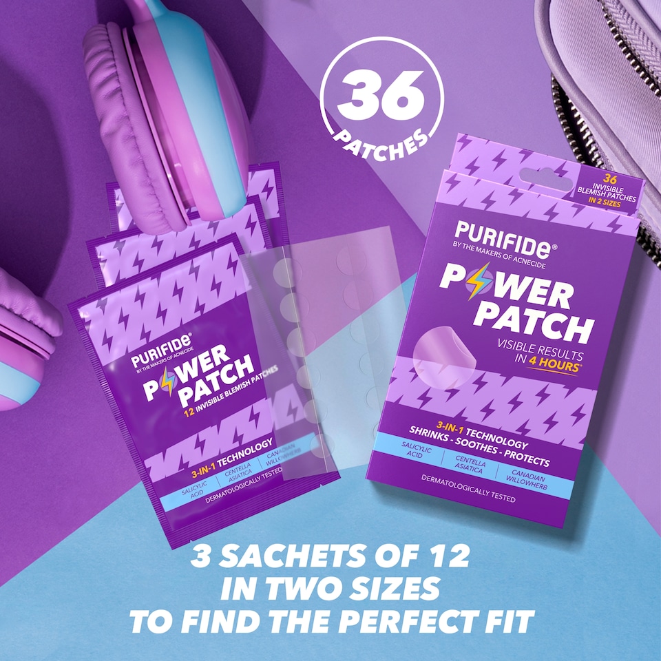 image 1 of Purifide Power Patch Invisible Blemish Patches 36 Pack