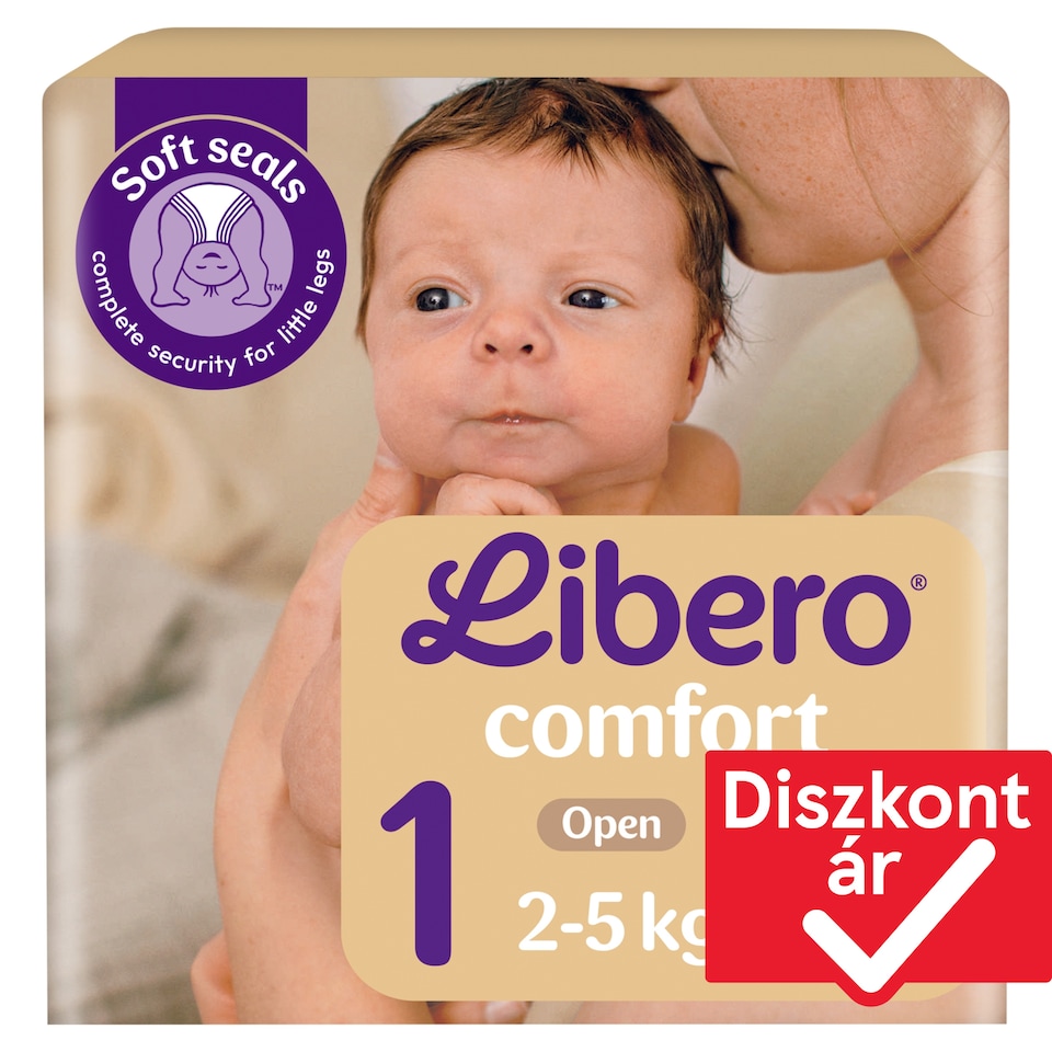 image 1 of Libero Comfort Diapers, Size: 1, 2-5 kg, 43 pcs