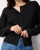 image 2 of F&F Knitted Long Sleeved Cardigan in Black
