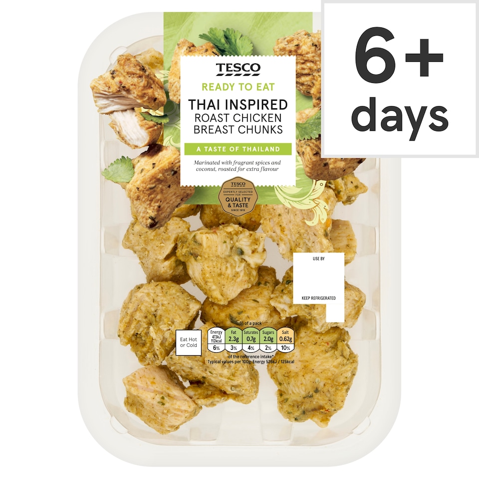 Tesco Thai Inspired Roast Chicken Breast Chunks 180g