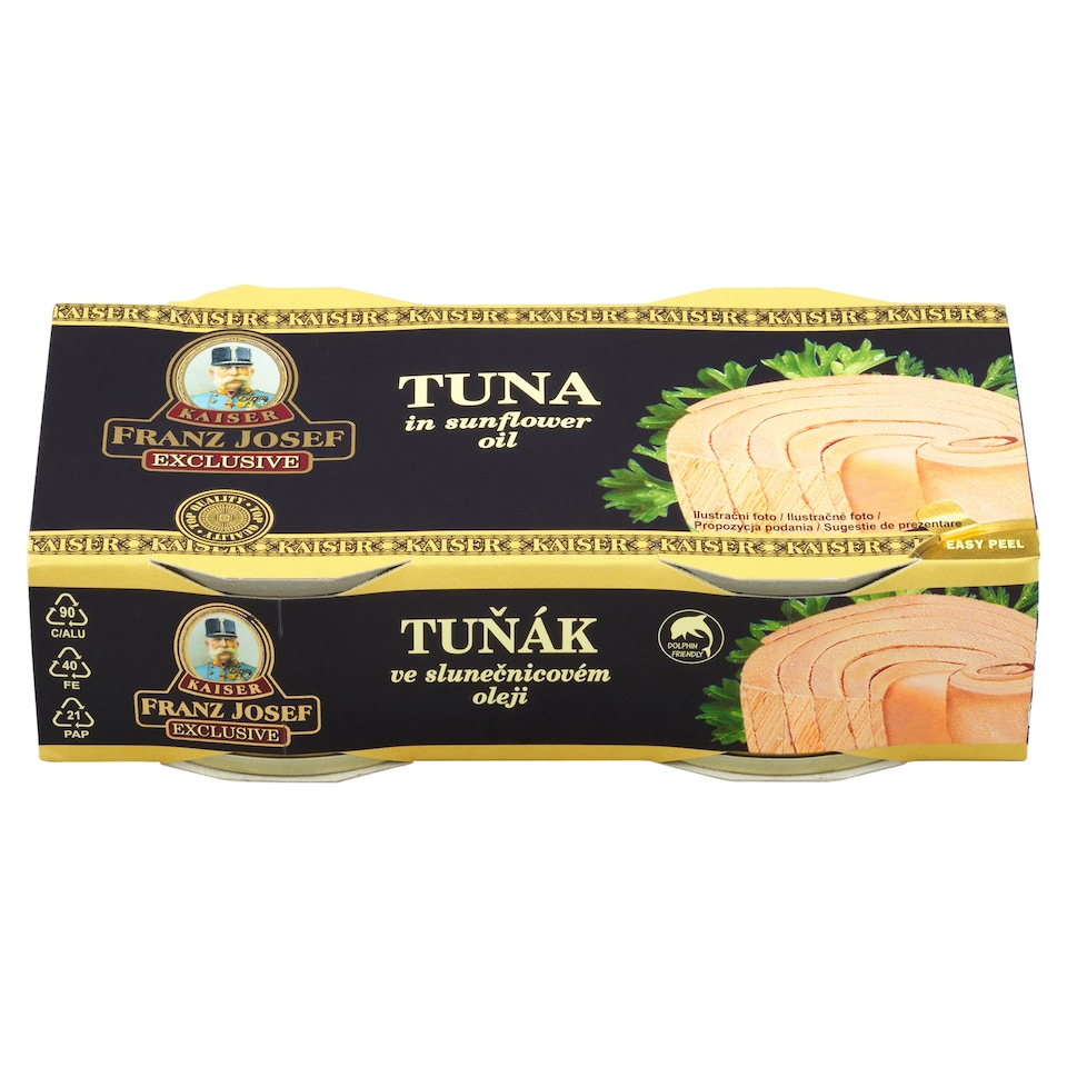 obrázok 1 z Franz Josef Kaiser Exclusive Tuniak v slnečnicovom oleji 2 x 80 g (160 g)