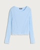 image 4 of OH ME OH MY Floral Lace Long Sleeved Top in Blue