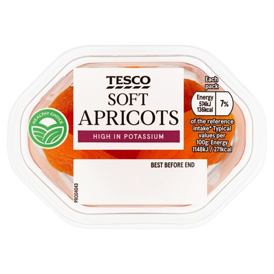 Tesco Snack Pack Soft Apricots 50G