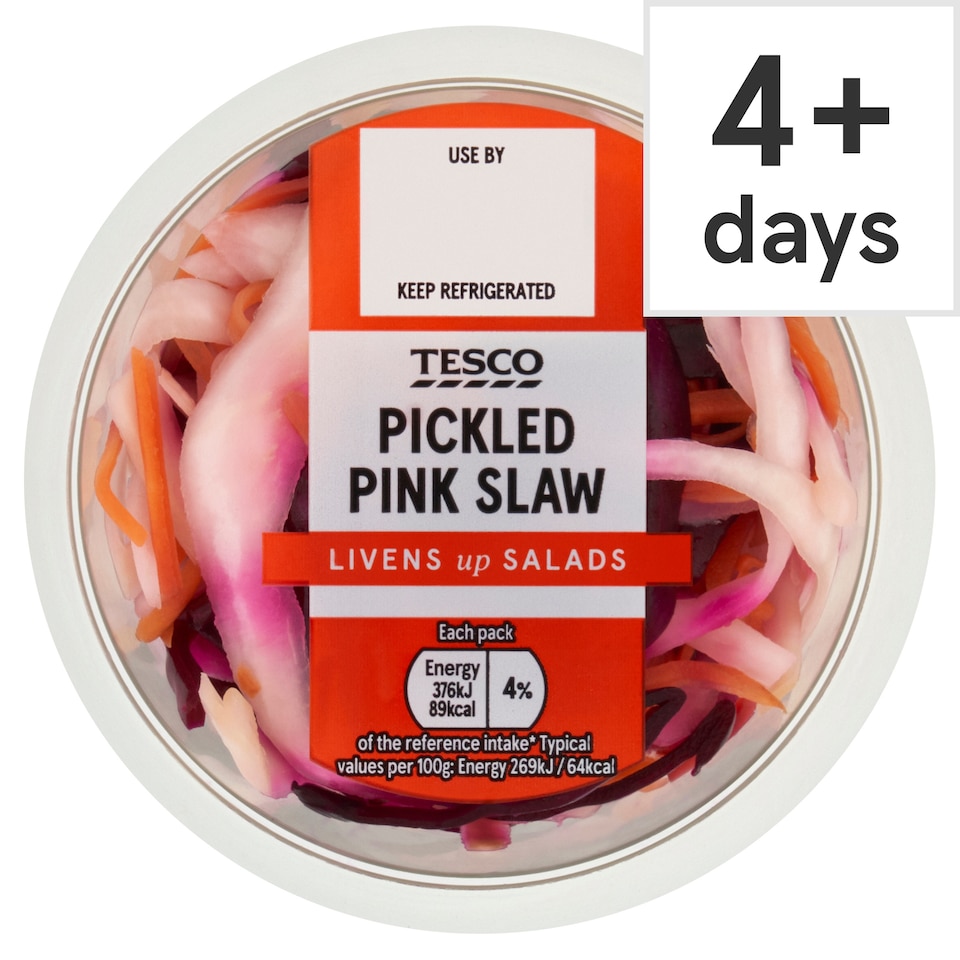 Tesco Pickled Pink Slaw 140G