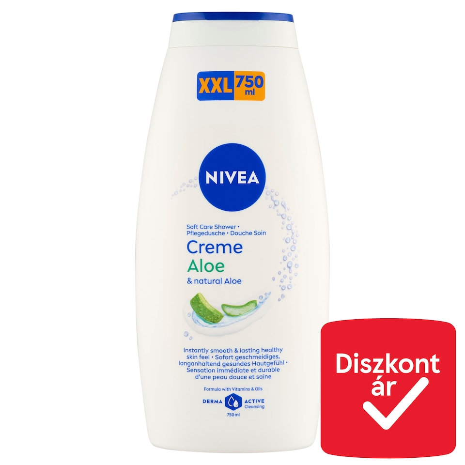 NIVEA Creme Aloe krémtusfürdő XXL 750 ml  1. kép