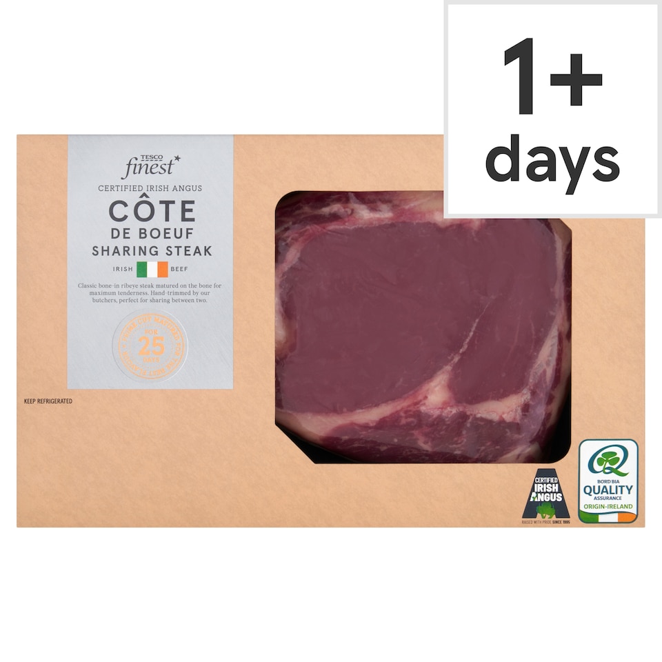 Tesco Finest Certified Irish Angus Cote De Boeuf Sharing Steak 600g