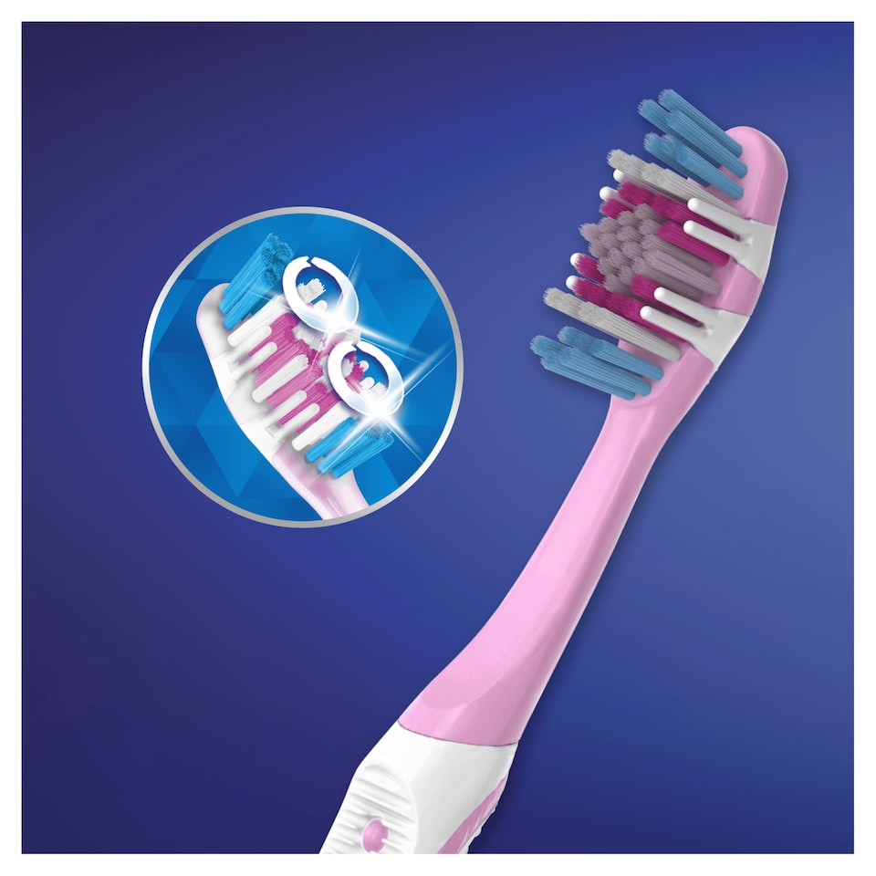 image 1 of Oral-B 3D White Brilliance Medium Manual Toothbrush