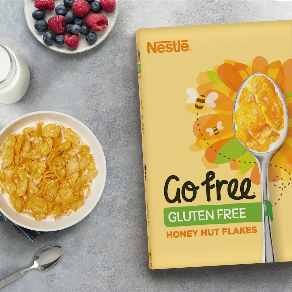 image 1 of Nestlé GoFree Honeynut Flakes Cereal 350g