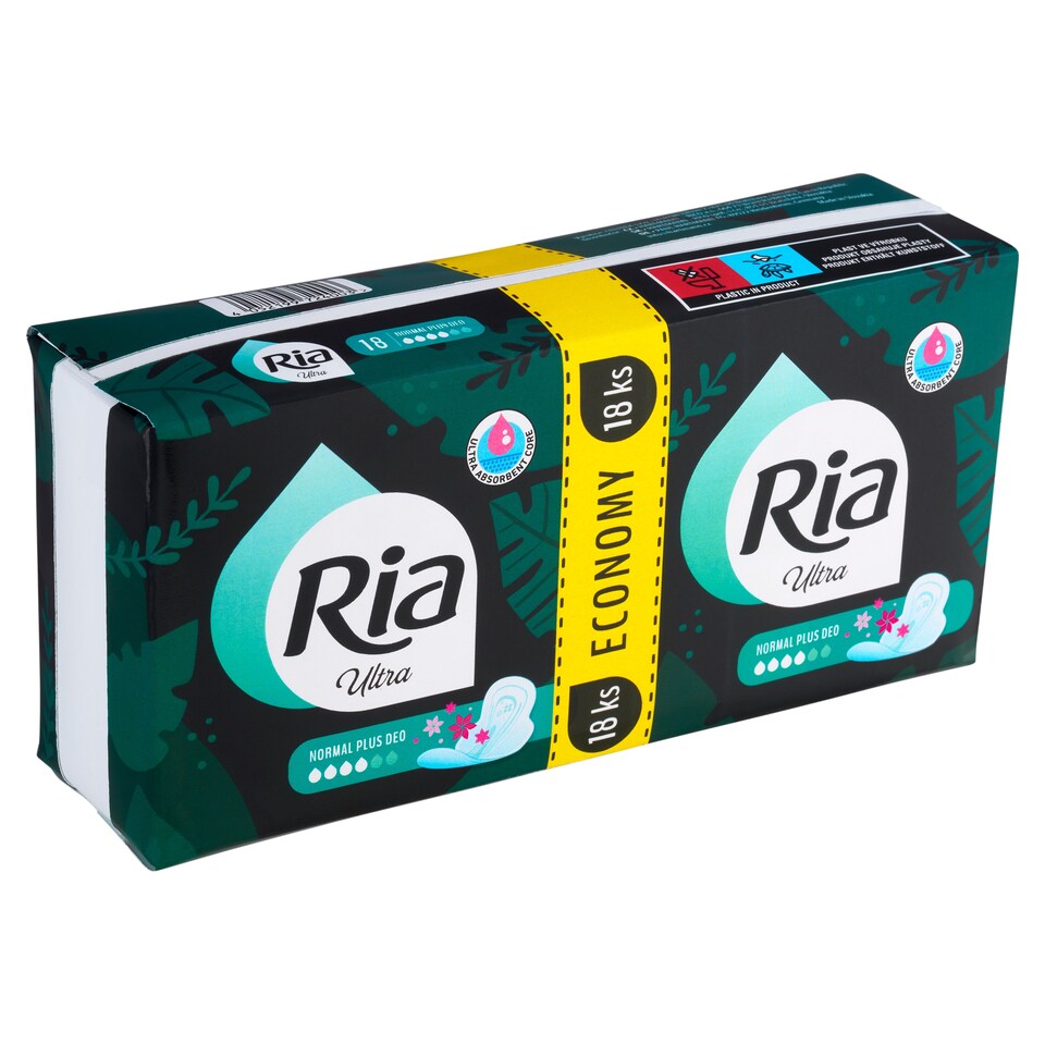 Obrázek 1 pro produkt Ria Ultra Normal Plus Deo vložky 18 ks