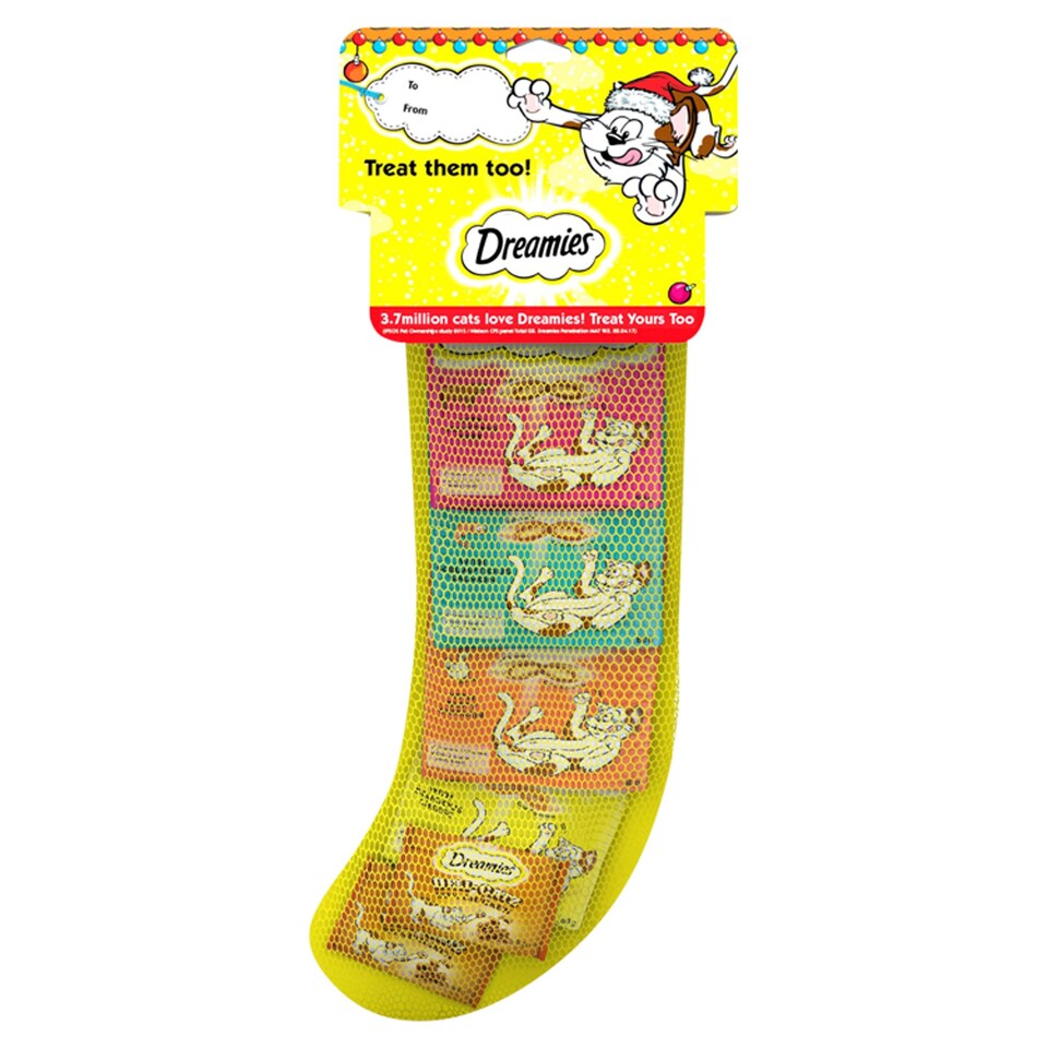 image 1 of Dreamies Xmas Stocking Cat Treats 130g