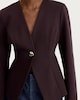 image 2 of F&F Ponte Single Metal Button Jacket in Brown