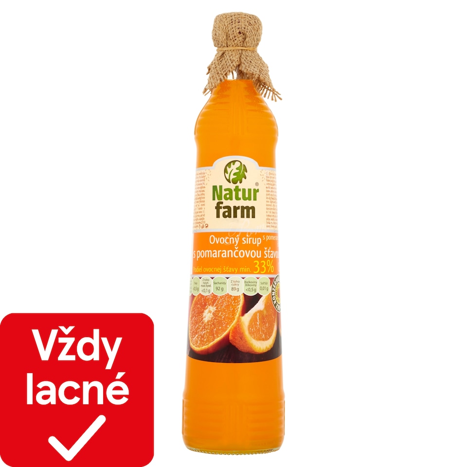Natur Farm Fruit Syrup with Orange Juice 0.7 L