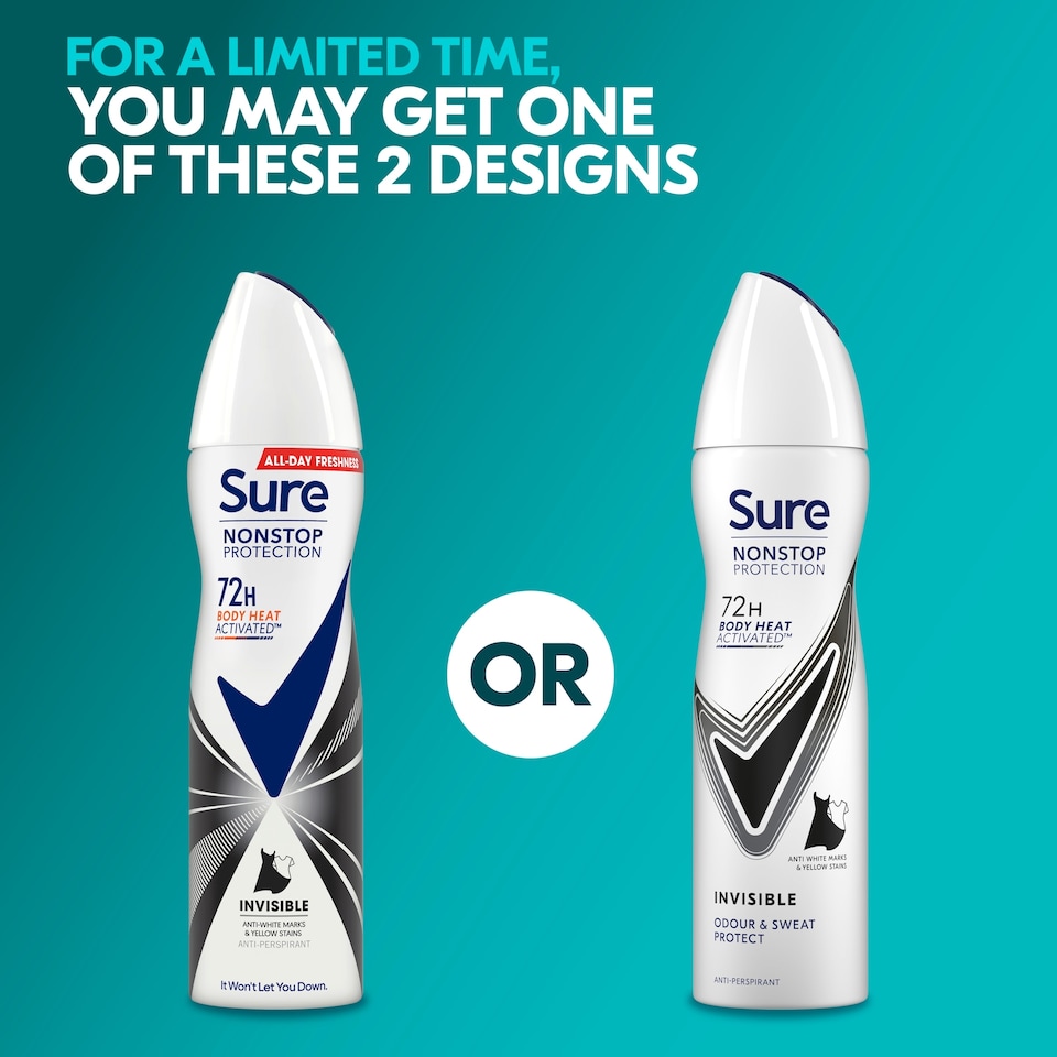 image 1 of Sure 72h Invisible Antiperspirant Deodorant 150ml
