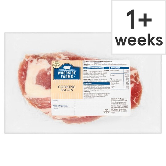 Woodside Farms Cooking Bacon 500G Tesco Groceries