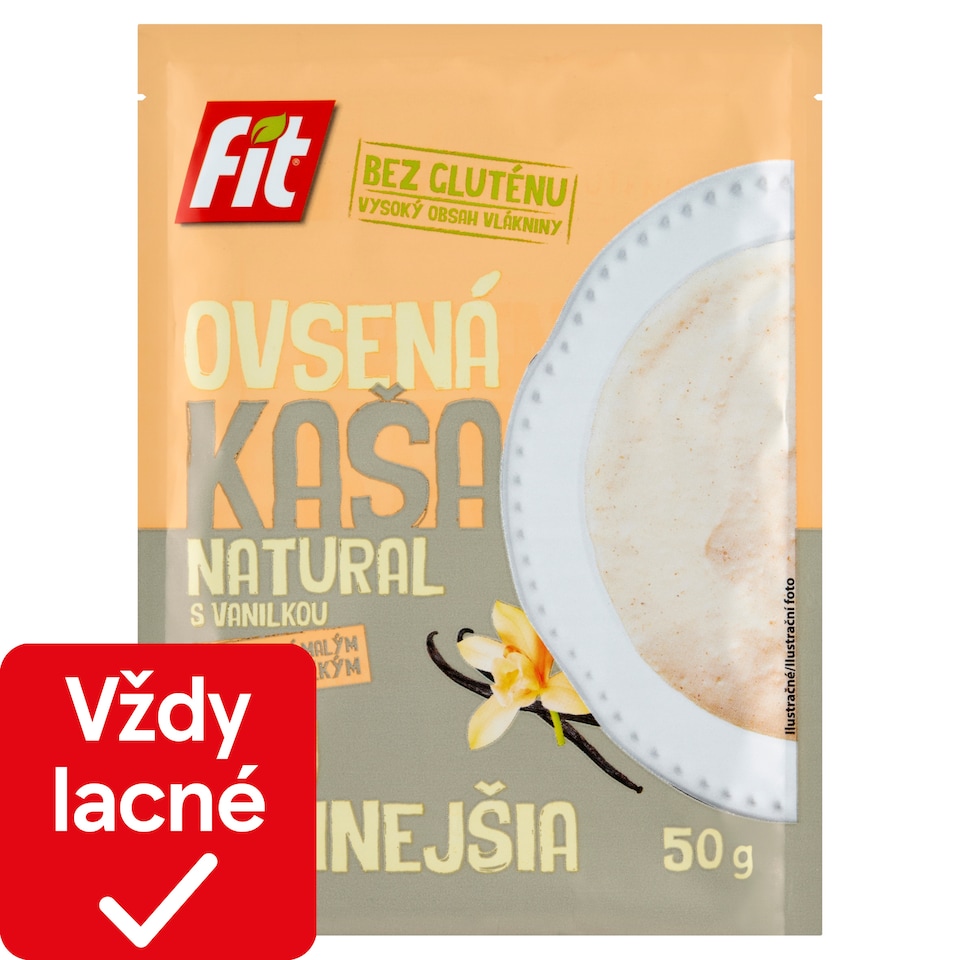 obrázok 1 z Fit Ovsená kaša natural s vanilkou 50 g