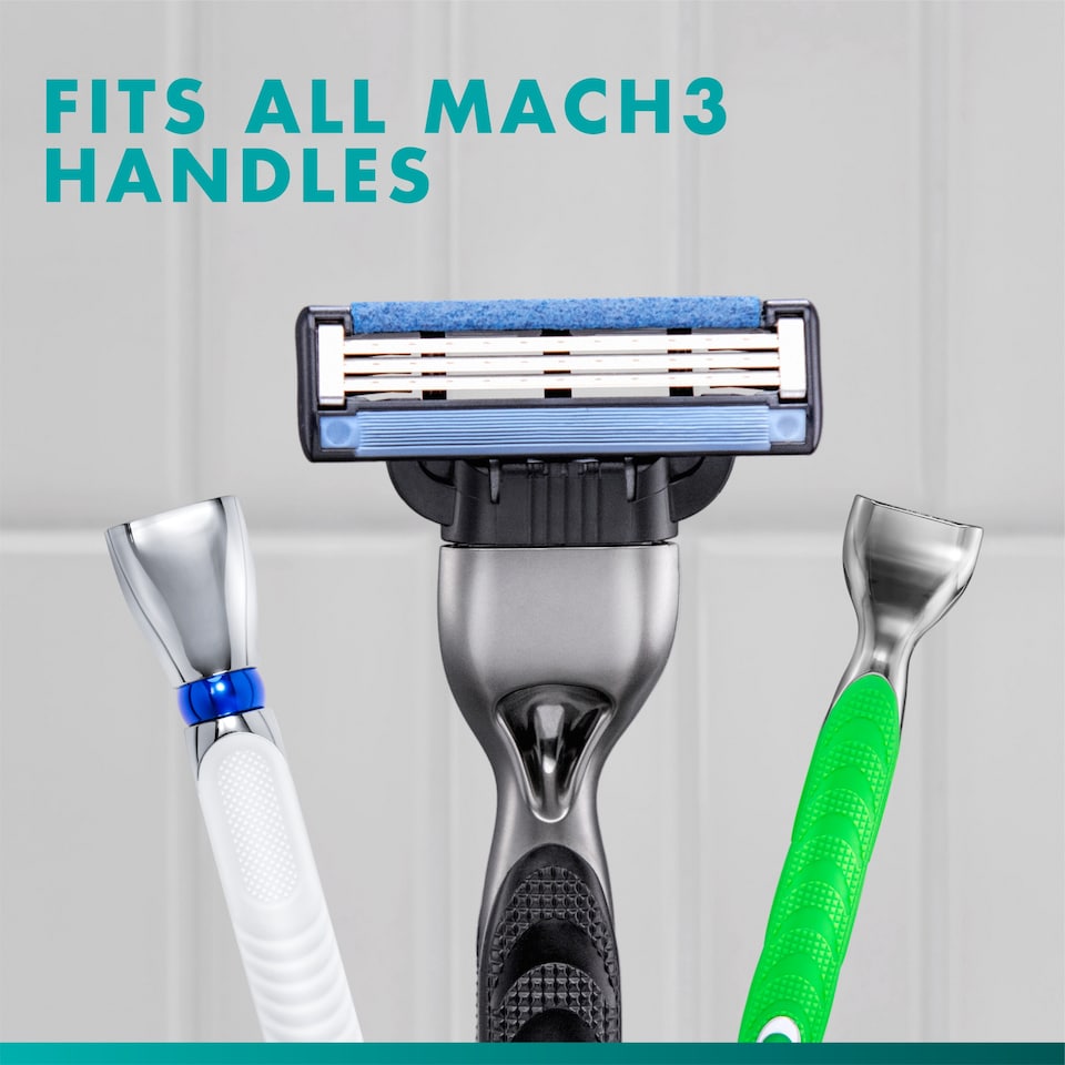 image 1 of Gillette Mach 3 Men's Razor Blades Refills 8 Pack